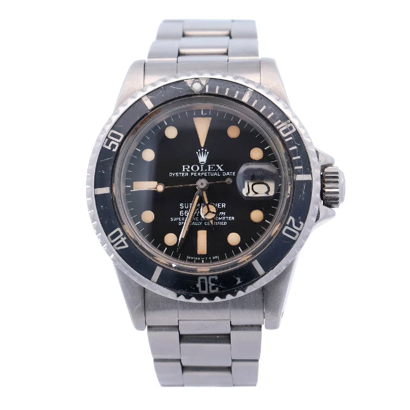 Rolex Submariner Stainless Steel 40mm Black Dot Dial Watch Reference# 1680