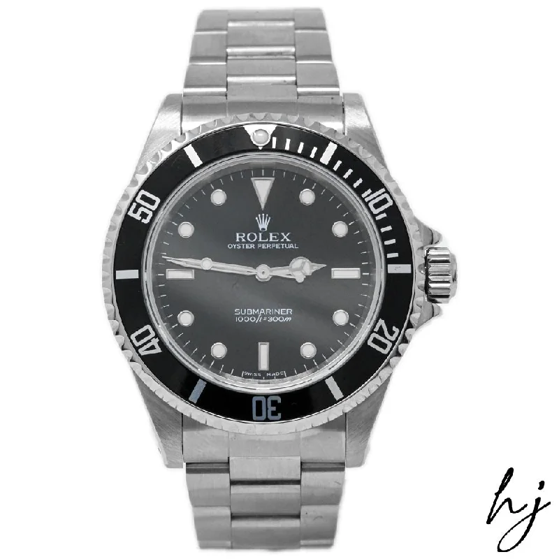 Rolex Submariner Stainless Steel 40mm Black Dot Dial Watch Reference #: 14060