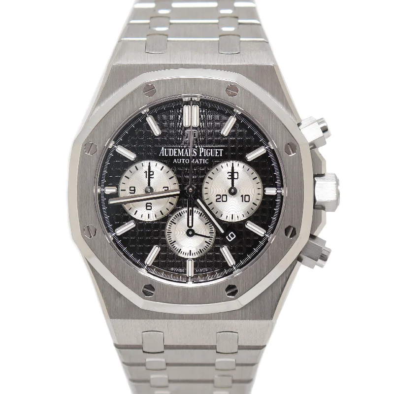 Audemars Piguet Royal Oak Stainless Steel 41mm Black Stick Dial Watch Reference# 26331ST.OO.1220ST.02