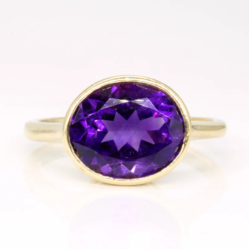 Amethyst Cocktail Ring | 3.30ct | SZ 8 |