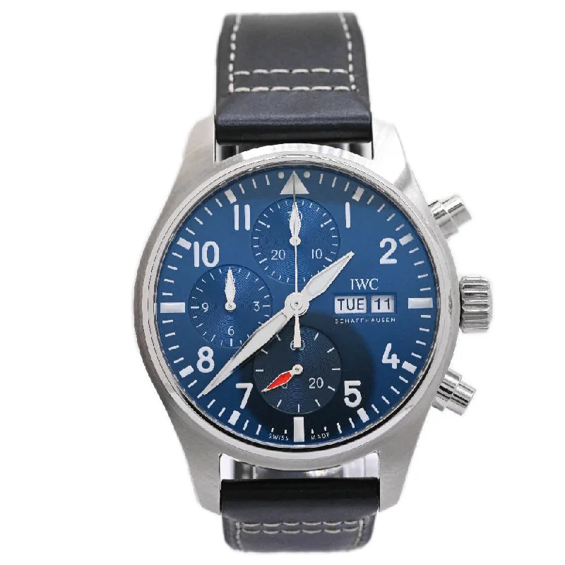 IWC Pilot Chronograph Stainless Steel 41mm Blue Dial Watch Reference #: IW388102