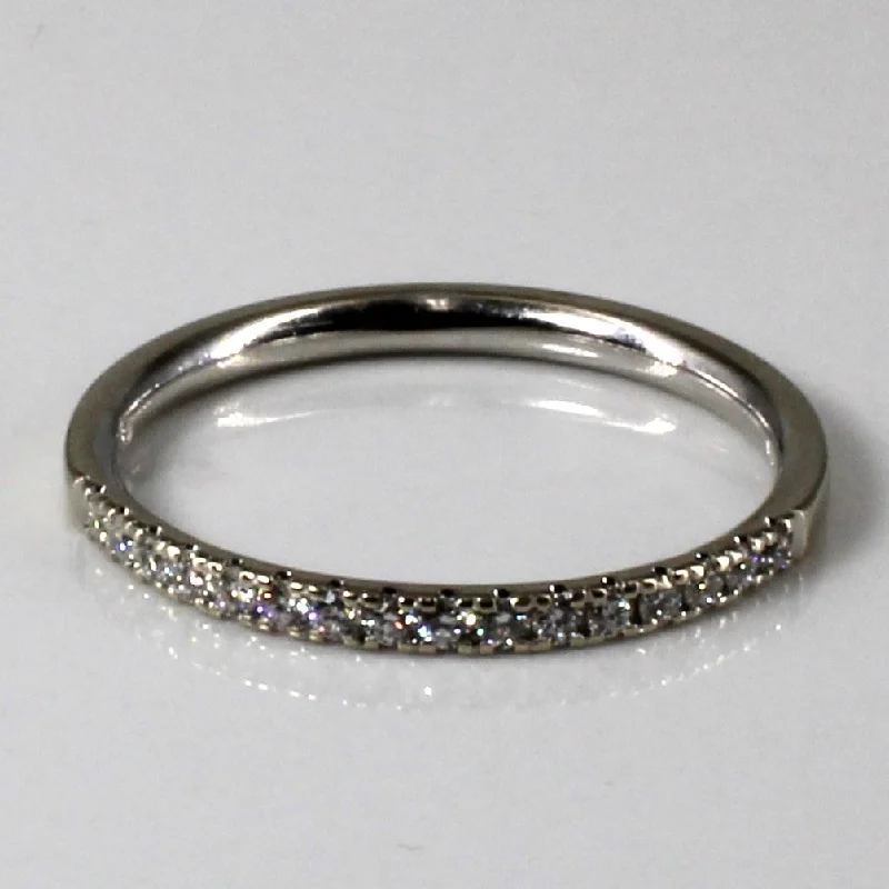 Pave Set Diamond Semi Eternity Band | 0.12ctw | SZ 6 |