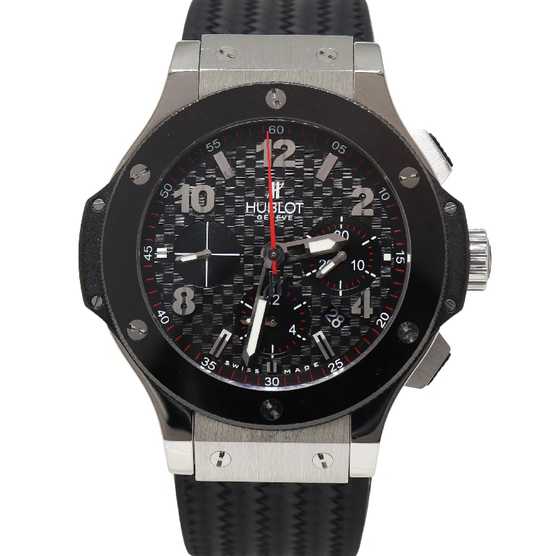 Hublot Big Bang Stainless Steel 44mm Black Arabic & Stick Dial Watch Reference #: 301.SB.131.RX