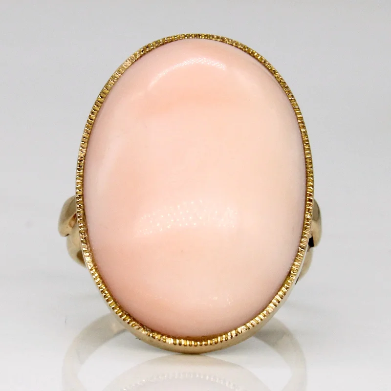 Coral Cocktail Ring | 13.50ct | SZ 4.5 |