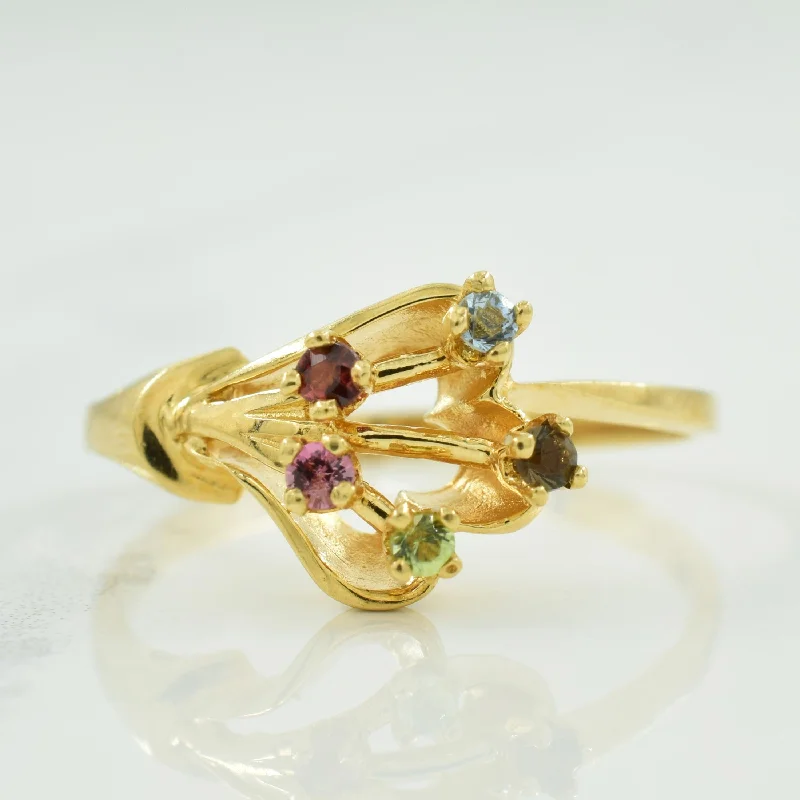 Multi Gem Ring | 0.15ctw | SZ 7.75 |