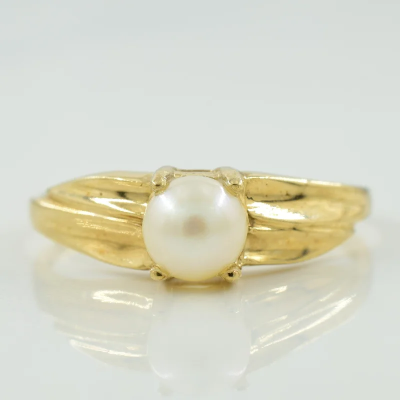 Cultured Pearl Ring | 1.00ct | SZ 7 |