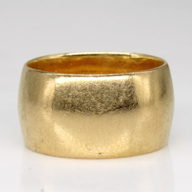 10k Yellow Gold Wide Band | SZ 6.25 |