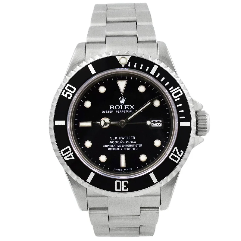 Rolex Sea-Dweller Stainless Steel 40mm Black Dot Dial Watch Reference #: 16600