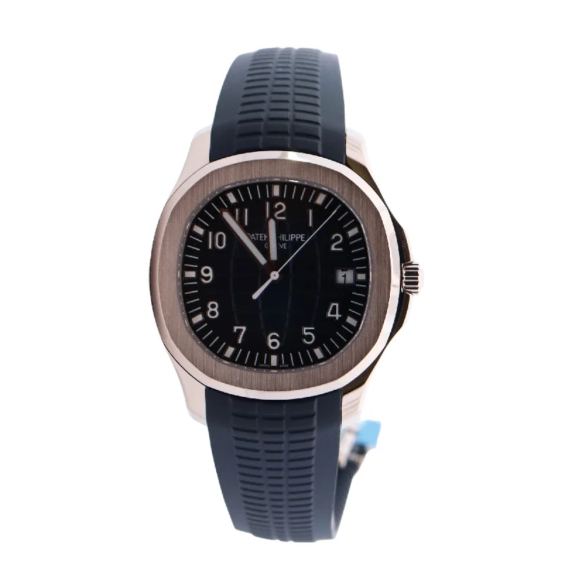 Patek Philippe Aquanaut White Gold 42mm Blue Arabic Dial Watch Reference #: 5168G-001