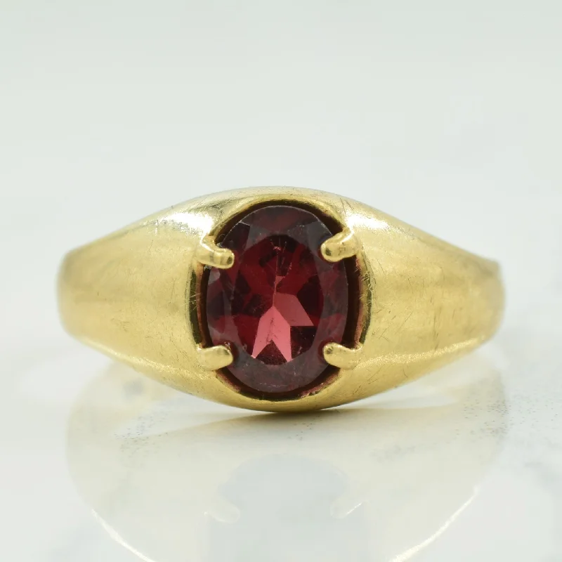 Single Stone Garnet Ring | 1.50ct | SZ 10 |