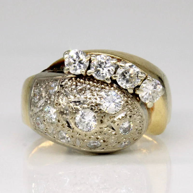 Diamond Cocktail Ring | 0.68ctw | SZ 4.25 |