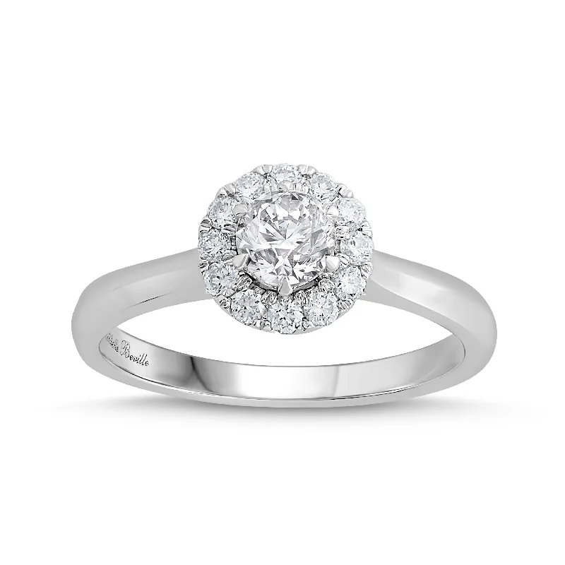 Love by Michelle Beville 0.55ct TDW Diamond Solitaire Ring in 18ct White Gold