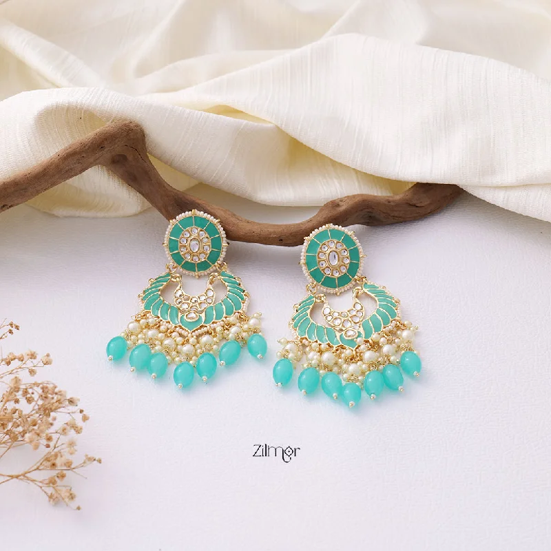 Kundan Enameled Earrings - FS100861