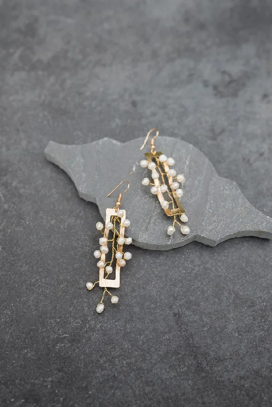 Pearl Trellis Earrings