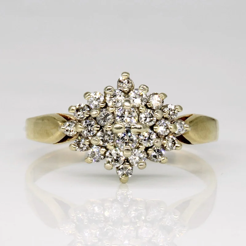 Diamond Cluster Set Ring | 0.45ctw | SZ 8.75 |