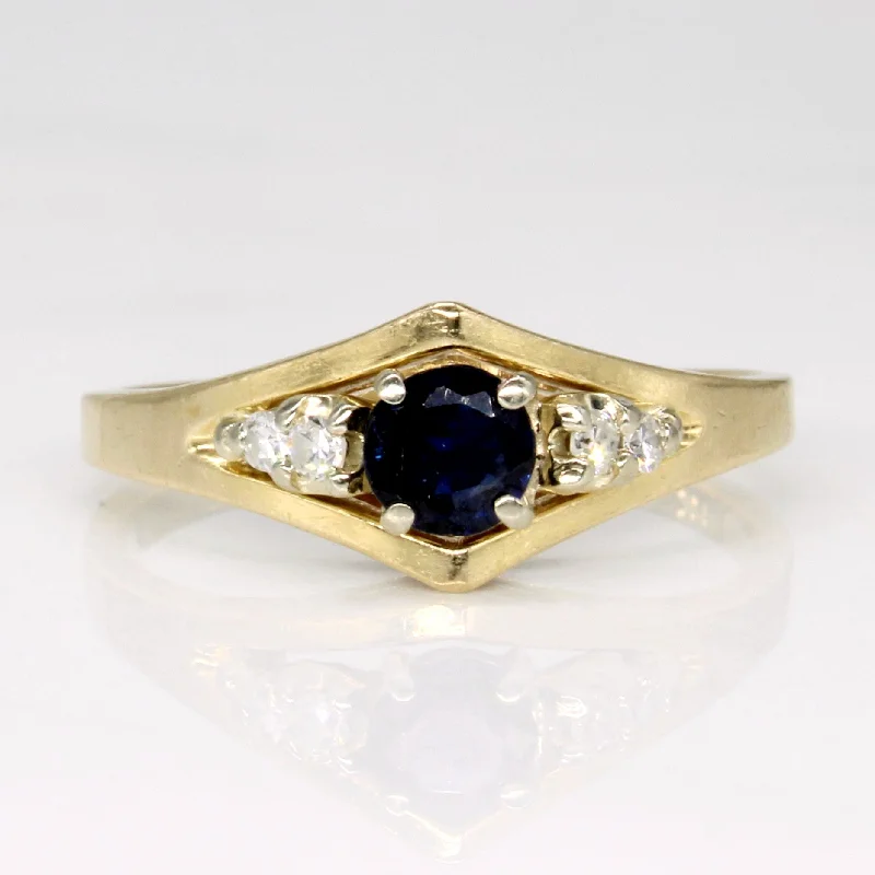 Sapphire & Diamond Five Stone Ring | 0.27ct, 0.06ctw | SZ 6.5 |