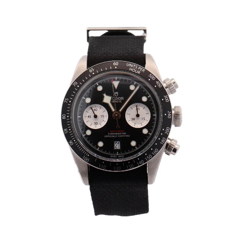 Tudor Black Bay Chrono Black Chronograph Dial Watch Reference #: 79360