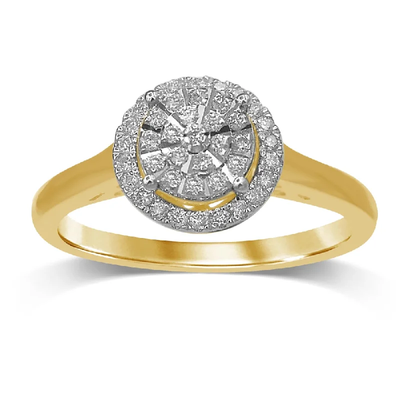 Martina 9ct Yellow Gold 0.20ct Diamond Ring