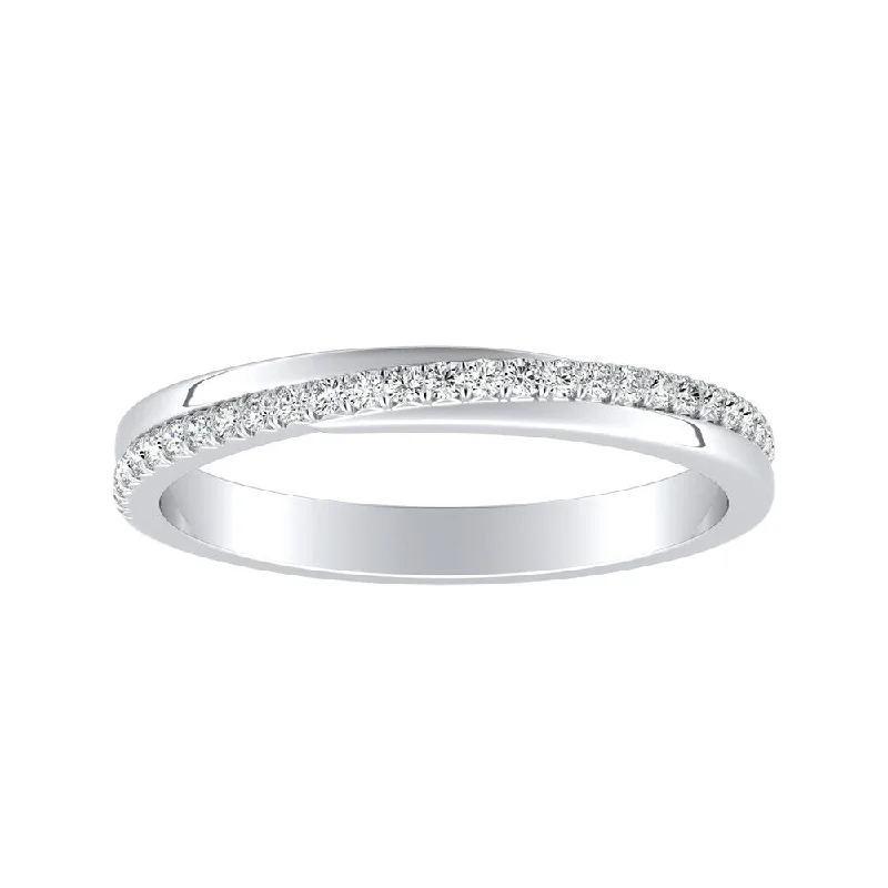 Auriya 1/8ctw Round Diamond Wedding Band Platinum