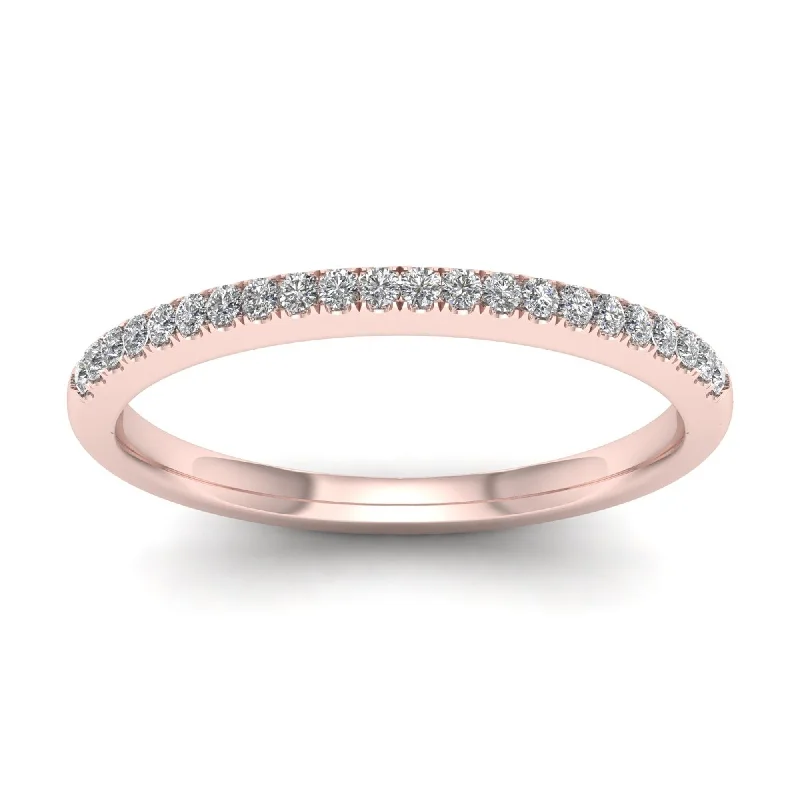 De Couer 14k Gold 1/5ct TDW Diamond Wedding Band