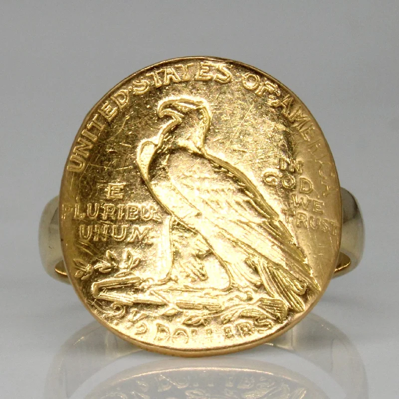 1911 Yellow Gold Eagle Coin Ring | SZ 7.25 |