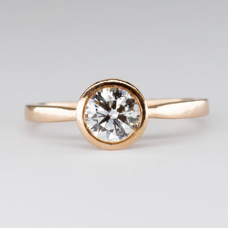 '100 Ways' Diamond Bezel Rose Gold 18k Ring | 0.75ctw | SZ 6