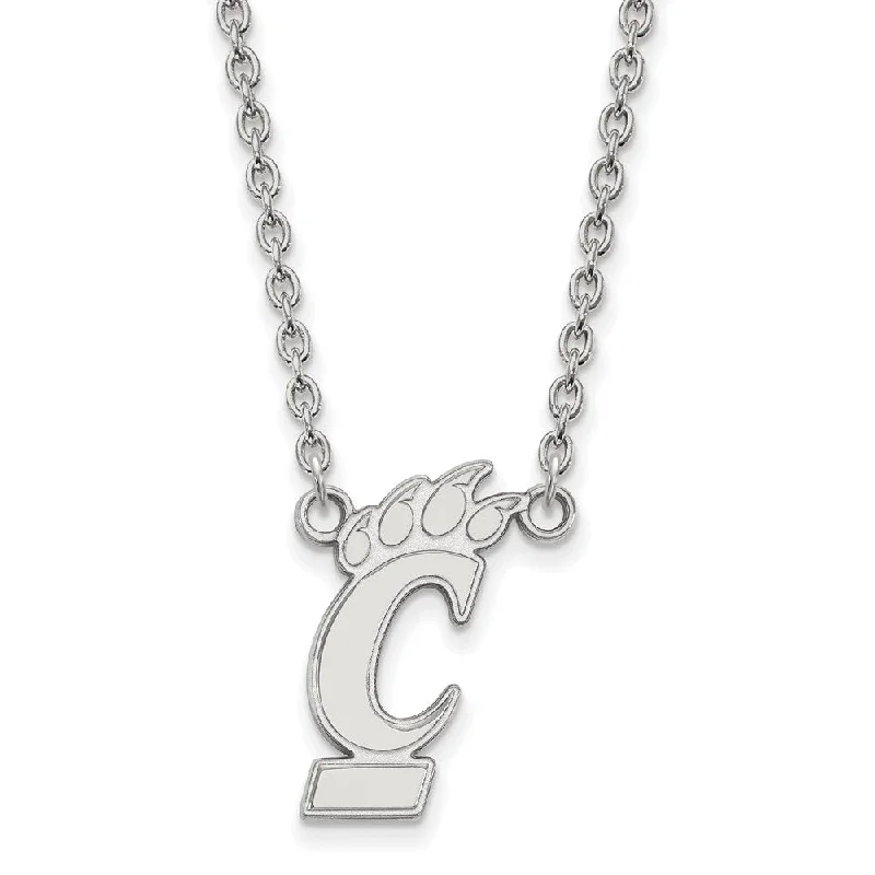 Sterling Silver U of Cincinnati Large Pendant Necklace