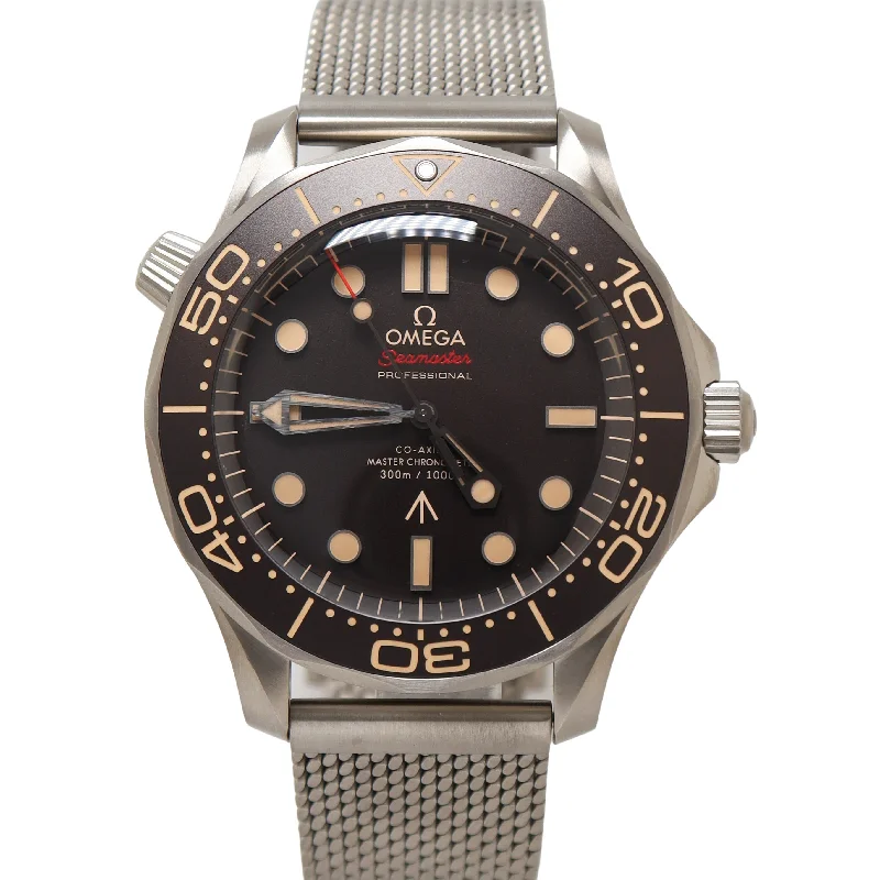 Omega Men's Seamaster James Bond Edition Titanium 42mm Brown Dot Dial Watch Reference #: 210.90.42.20.01.001