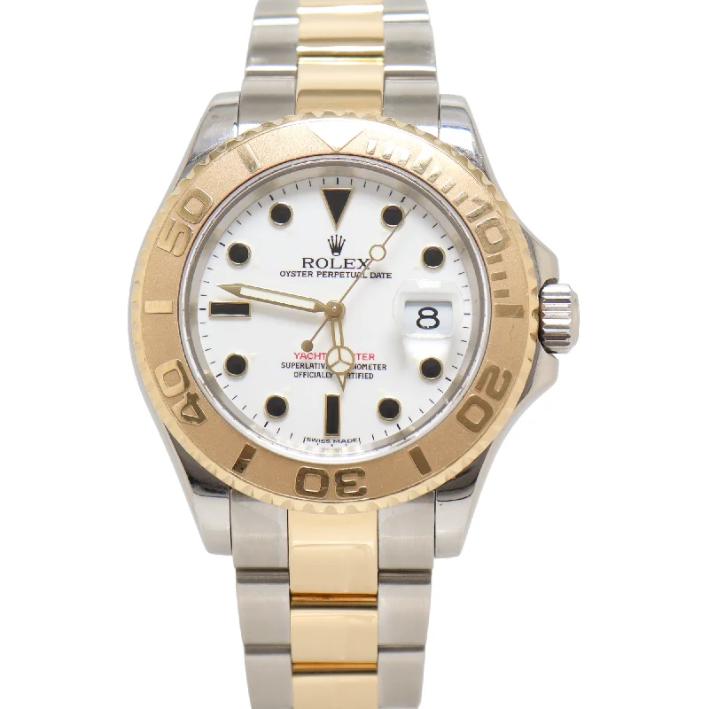 Rolex Yachtmaster Yellow Gold and Stainless Steel 40mm White Dot Dial Watch Reference #: 16623