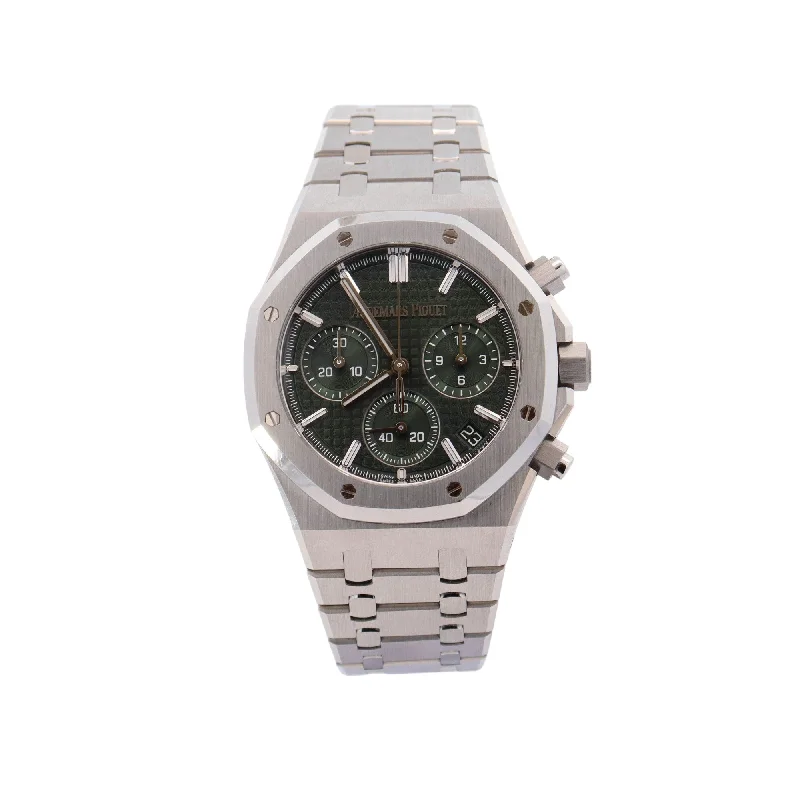 Audemars Piguet Royal Oak 41mm Stainless Steel Green Chronograph Dial Watch  Reference #:  26240ST.OO.1320ST.08