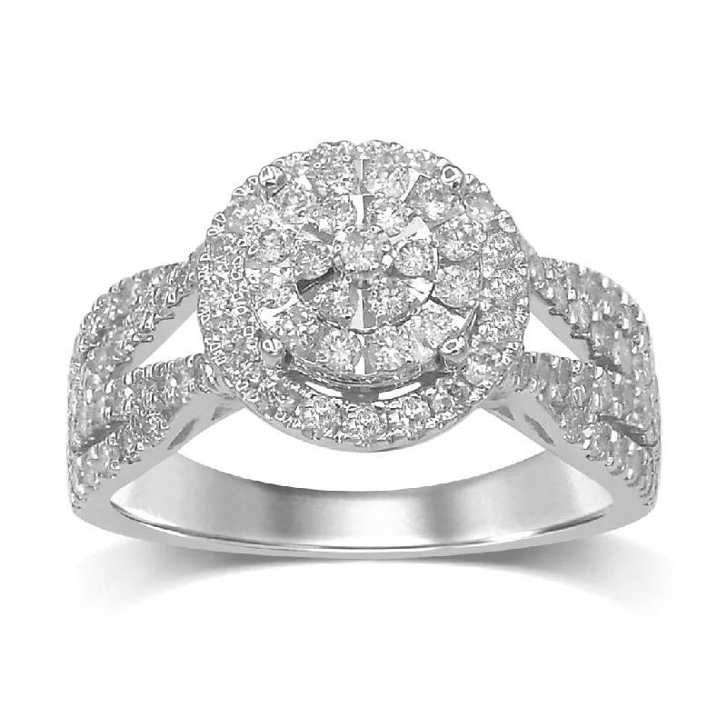 Martina 9ct White Gold 0.50ct Diamond Ring