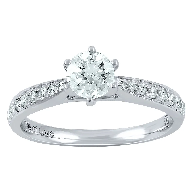 Facets of Love 18ct White Gold 0.75ct Diamond Ring