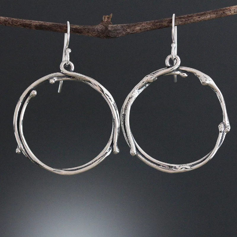 Medium Vine Hoop Earrings