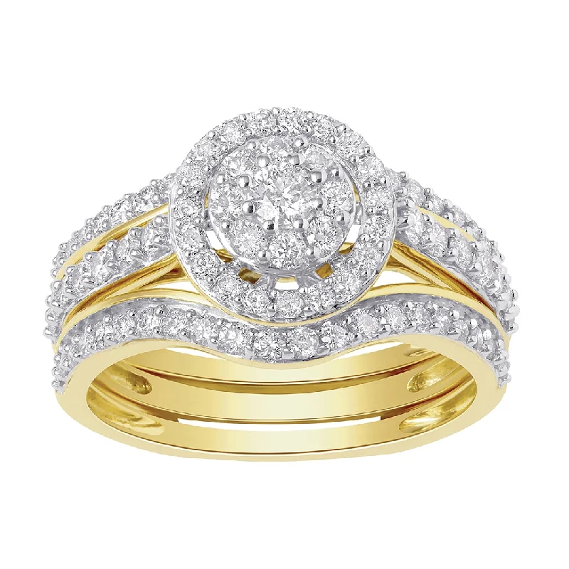 9ct Yellow Gold 1.00ct Diamond Ring