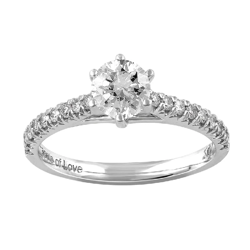 Facets of Love 18ct White Gold 0.75ct Diamond Ring