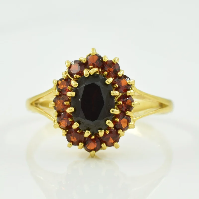 Garnet Cocktail Ring | 1.41ctw | SZ 7.5 |