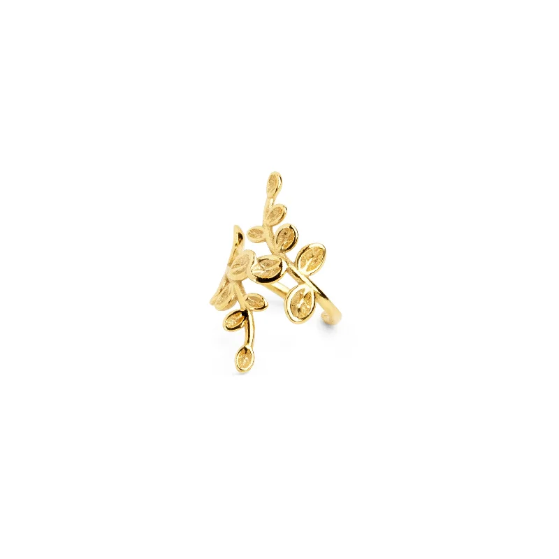 Ear Cuff Gren Gold Single Earring