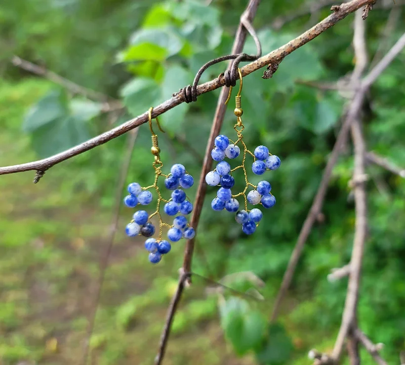 Sodalite Grapevine Earrings