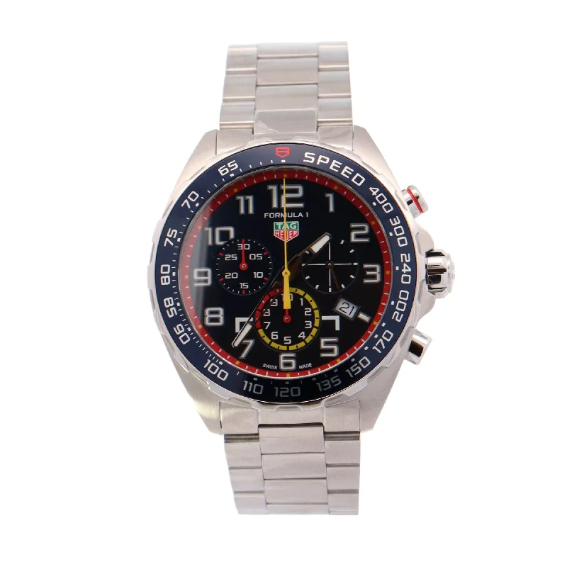 Tag Heuer Formula 1 Redbull Racing Edition Stainless Steel 43mm Blue Chronograph Dial Watch