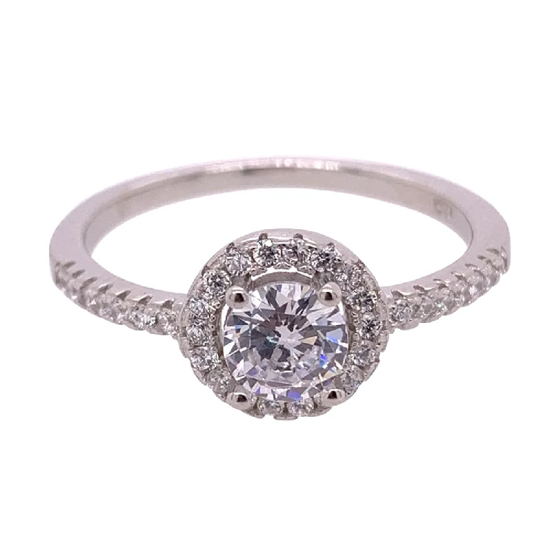 Sterling Silver Cubic Zirconia Ring