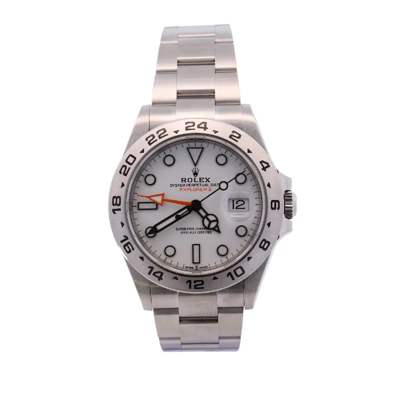 Rolex Explorer Stainless Steel 42mm White Dot Dial Watch Reference #: 216570