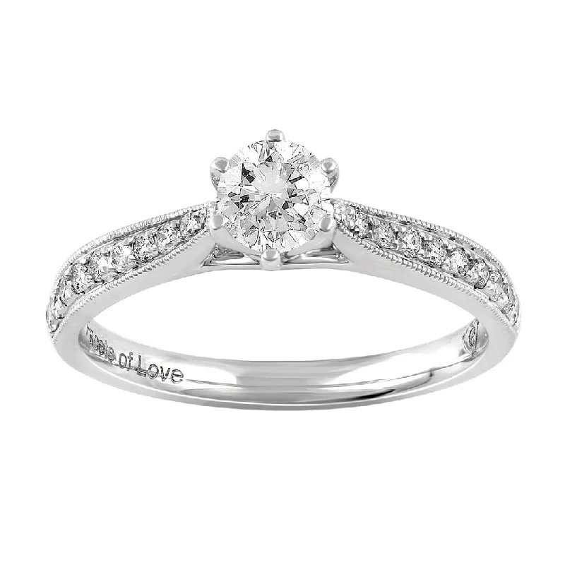 Facets of Love 18ct White Gold 0.50ct Diamond Ring