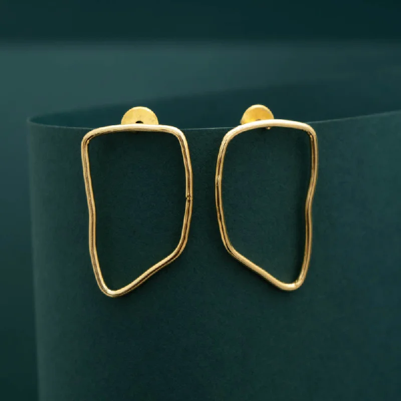 AS101025 - Raw Brass Earring