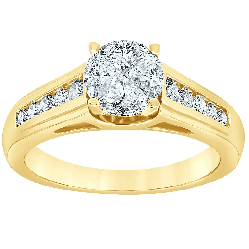 Brilliant Channel Ring with 0.70ct of Diamonds in 14ct Yellow Gold