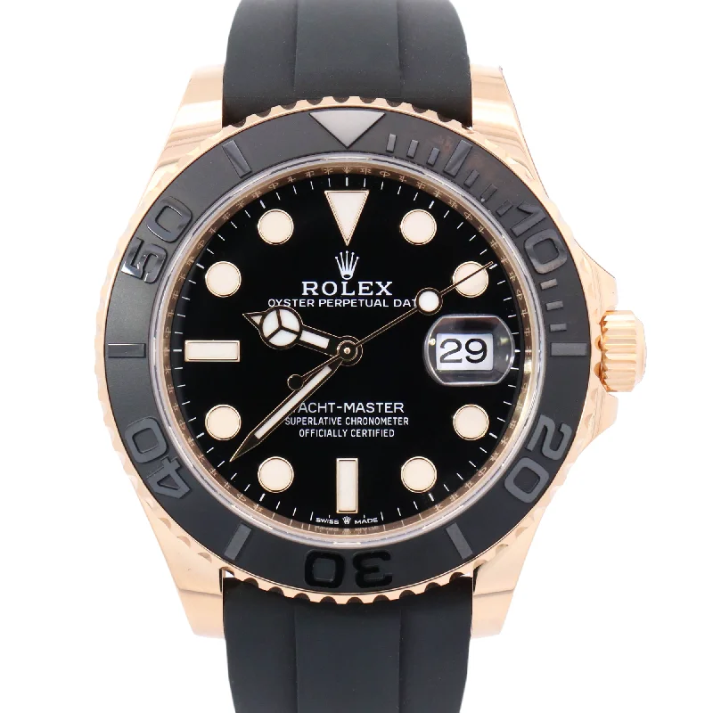 Rolex Yacht-Master Yellow Gold 42mm Black Dot Dial Watch Reference #: 226658