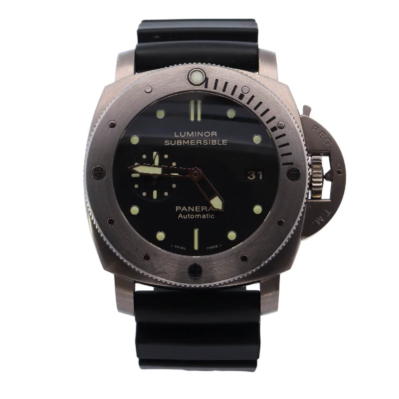 Panerai Luminor Submersible Titanium 47mm Black Dot Dial Watch Reference #: PAM00305