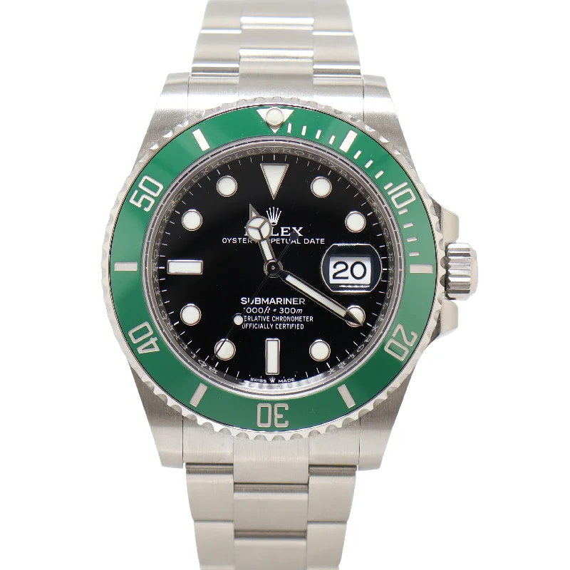 Rolex Men's Submariner Date "Starbucks" Stainless Steel 41mm Black Dot Dial Watch Reference: 126610LV