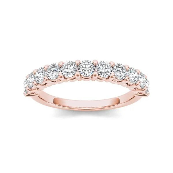 De Couer 14k Rose Gold 1 3/4ct TDW Diamond Women's Wedding Band - Pink