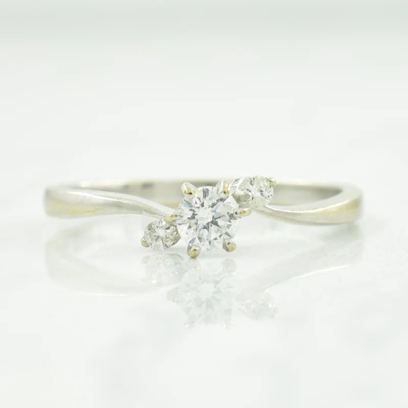 Diamond Bypass Ring | 0.22ctw | SZ 7.75 |