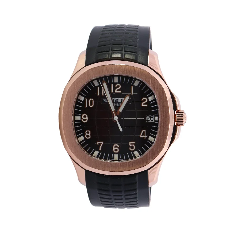 Patek Philippe Aquanaut Rose Gold 40mm Brown Arabic Dial Watch  Reference #  5167R-001